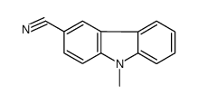 9-methylcarbazole-3-carbonitrile Structure