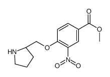 methyl 3-nitro-4-[[(2S)-pyrrolidin-2-yl]methoxy]benzoate Structure