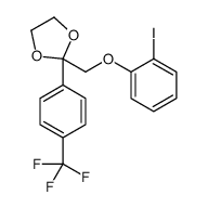 2-[(2-iodophenoxy)methyl]-2-[4-(trifluoromethyl)phenyl]-1,3-dioxolane结构式