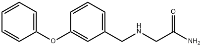 2-([(3-Phenoxyphenyl)methyl]amino)acetamide Structure