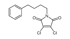 3,4-dichloro-1-(4-phenylbutyl)pyrrole-2,5-dione Structure
