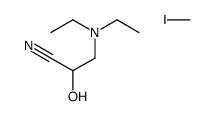 3-(diethylamino)-2-hydroxypropanenitrile,iodomethane结构式