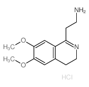 2-(6,7-dimethoxy-3,4-dihydroisoquinolin-1-yl)ethanamine结构式