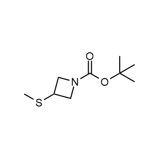 tert-Butyl 3-(methylthio)azetidine-1-carboxylate Structure
