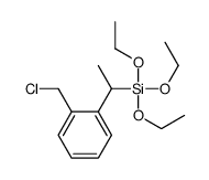 [1-[(chloromethyl)phenyl]ethyl]triethoxysilane结构式