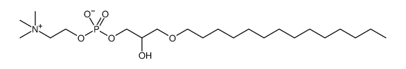 1-O-MYRISTYL-RAC-GLYCERO-3-PHOSPHOCHOLINE Structure