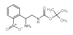 tert-butyl N-[2-amino-2-(2-nitrophenyl)ethyl]carbamate Structure