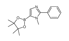 1-methyl-2-phenyl-5-(4,4,5,5-tetramethyl-1,3,2-dioxaborolan-2-yl)imidazole Structure