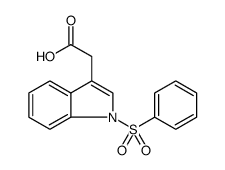 1H-Indole-3-acetic acid, 1-(phenylsulfonyl)- Structure