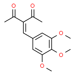 3-(3,4,5-trimethoxybenzylidene)pentane-2,4-dione Structure