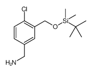 Benzenemethanamine, 4-chloro-3-[[[(1,1-dimethylethyl)dimethylsilyl]oxy]methyl]结构式