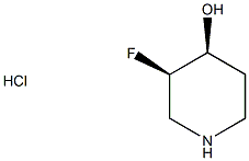 (3R,4S)-rel-3-氟哌啶-4-醇盐酸盐结构式