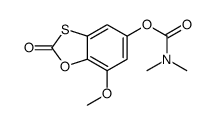 (7-methoxy-2-oxo-1,3-benzoxathiol-5-yl) N,N-dimethylcarbamate结构式