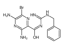 3,5-diamino-N-(N'-benzylcarbamimidoyl)-6-bromopyrazine-2-carboxamide结构式