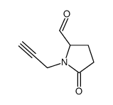 5-oxo-1-prop-2-ynylpyrrolidine-2-carbaldehyde结构式