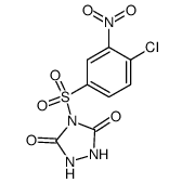 4-(4-chloro-3-nitro-benzenesulfonyl)-[1,2,4]triazolidine-3,5-dione结构式