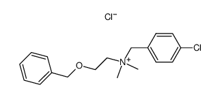 (2-Benzyloxy-ethyl)-(4-chloro-benzyl)-dimethyl-ammonium; chloride结构式