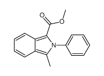 methyl 3-methyl-2-phenyl-2H-isoindole-1-carboxylate结构式