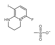 6-fluoro-9-iodo-1,2,3,4-tetrahydropyrido[1,2-a]pyrimidin-5-ylium mesylate结构式