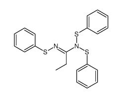 N,N,N'-tris-benzenesulfenyl-propionamidine Structure