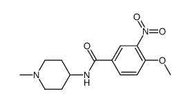 4-methoxy-N-(1-methyl-4-piperidyl)-3-nitro-benzamide Structure