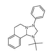 1-tert-butyl-3-phenyl-1,2,3,5,6,10b-hexahydro-[1,2,4]triazolo[5,1-a]isoquinoline结构式