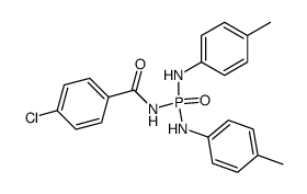 4-Chlor-benzoesaeure-<(di-p-toluidino-phosphono)-amid>结构式