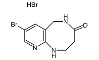 8-bromo-2,3,5,6-tetrahydropyrido[2,3-b][1,5]diazocin-4(1H)-one hydrobromide Structure