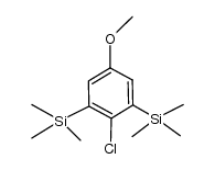 2-chloro-5-methoxy-1,3-bis-trimethylsilanylbenzene结构式