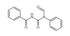 N'-benzoyl-N-formyl-N-phenyl-urea结构式