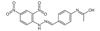 N-[4-[[(2,4-dinitrophenyl)hydrazinylidene]methyl]phenyl]acetamide结构式