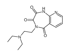 4-[2-(diethylamino)ethyl]-1H-pyrido[2,3-e][1,4]diazepine-2,3,5-trione结构式