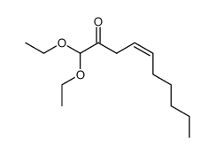 2-oxodec-4(Z)-enal diethyl acetal结构式