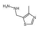 (4-methyl-1,3-thiazol-5-yl)methylhydrazine Structure