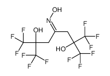 1,1,1,7,7,7-hexafluoro-4-hydroxyimino-2,6-bis(trifluoromethyl)heptane-2,6-diol结构式