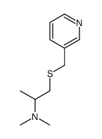 Pyridine, 3-(((2-(dimethylamino)propyl)thio)methyl)-结构式