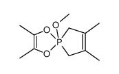 5-methoxy-2,3,7,8-tetramethyl-1,4-dioxa-55-phosphaspiro[4.4]nona-2,7-diene结构式