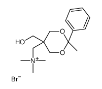 [5-(hydroxymethyl)-2-methyl-2-phenyl-1,3-dioxan-5-yl]methyl-trimethylazanium,bromide结构式