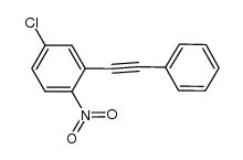 4-chloro-1-nitro-2-(phenylethynyl)benzene结构式