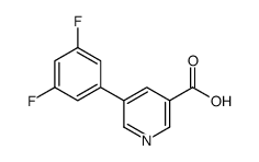 5-(3,5-difluorophenyl)pyridine-3-carboxylic acid structure