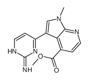 Methyl 3-(2-amino-4-pyrimidinyl)-1-methyl-1H-pyrrolo[2,3-b]pyridi ne-4-carboxylate Structure