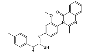 1-[3-methoxy-4-(2-methyl-4-oxoquinazolin-3-yl)phenyl]-3-(4-methylphenyl)thiourea Structure