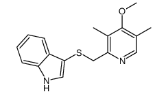 3-[(4-methoxy-3,5-dimethylpyridin-2-yl)methylsulfanyl]-1H-indole Structure