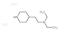 N,N-Diethyl-2-(4-piperidinyl)-1-ethanamine dihydrochloride结构式