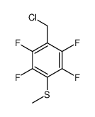 1-(chloromethyl)-2,3,5,6-tetrafluoro-4-methylsulfanylbenzene结构式