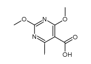 2,4-dimethoxy-6-methyl-5-pyrimidinecarboxylic acid Structure