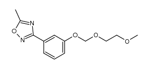 3-[3-(2-methoxyethoxymethoxy)-phenyl]-5-methyl-1,2,4-oxadiazole结构式