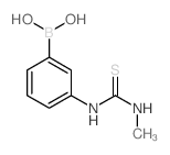 3-(3-甲基硫代脲啶)苯硼酸结构式