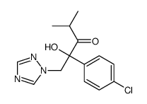 2-(4-chlorophenyl)-2-hydroxy-4-methyl-1-(1,2,4-triazol-1-yl)pentan-3-one结构式