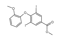 3,5-diiodo-4-(2-methoxy-phenoxy)-benzoic acid methyl ester Structure